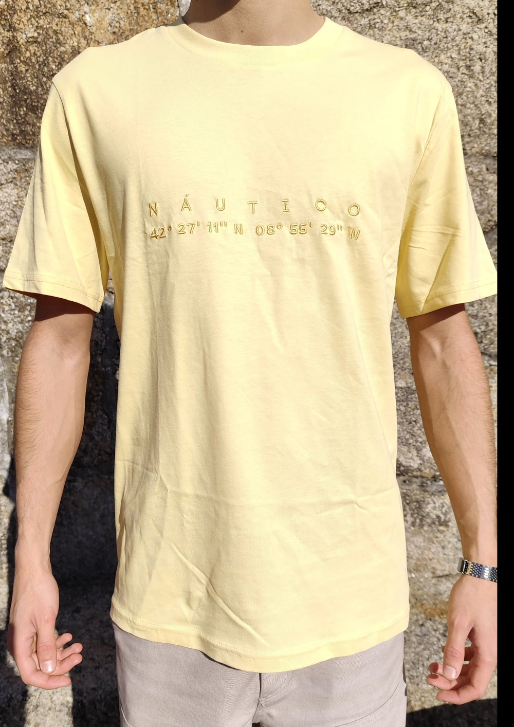 Camiseta Coordenadas Amarillo