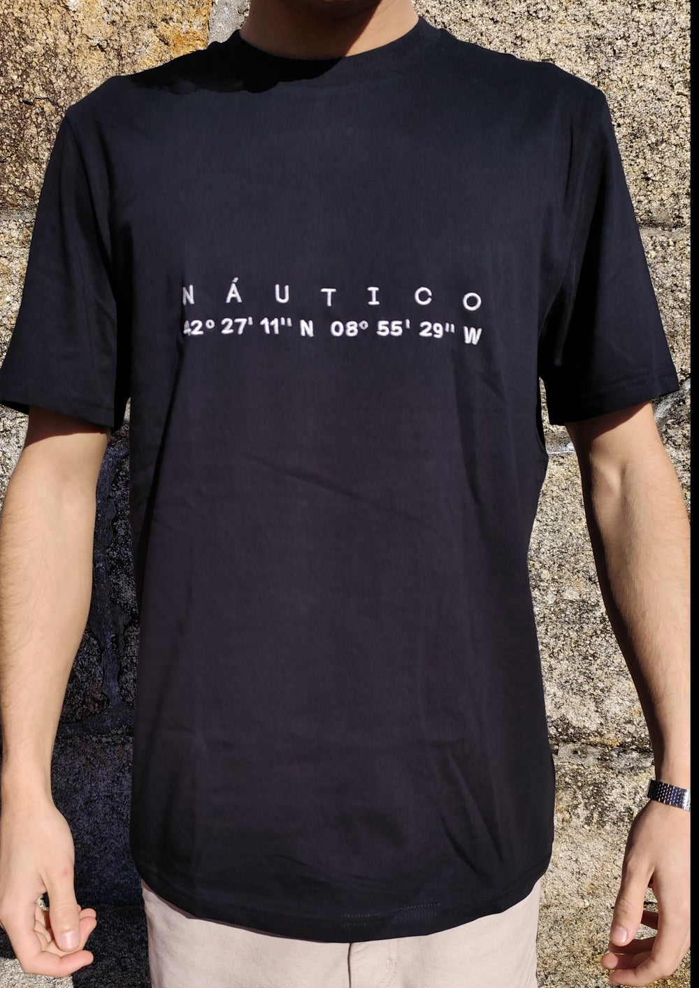 Camiseta Coordenadas Negro