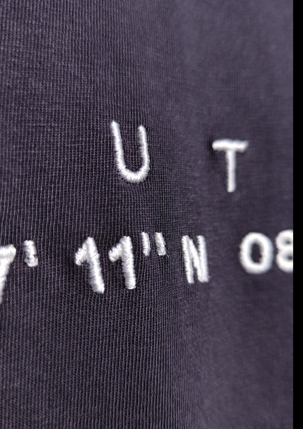 Camiseta Coordenadas Negra Vintage