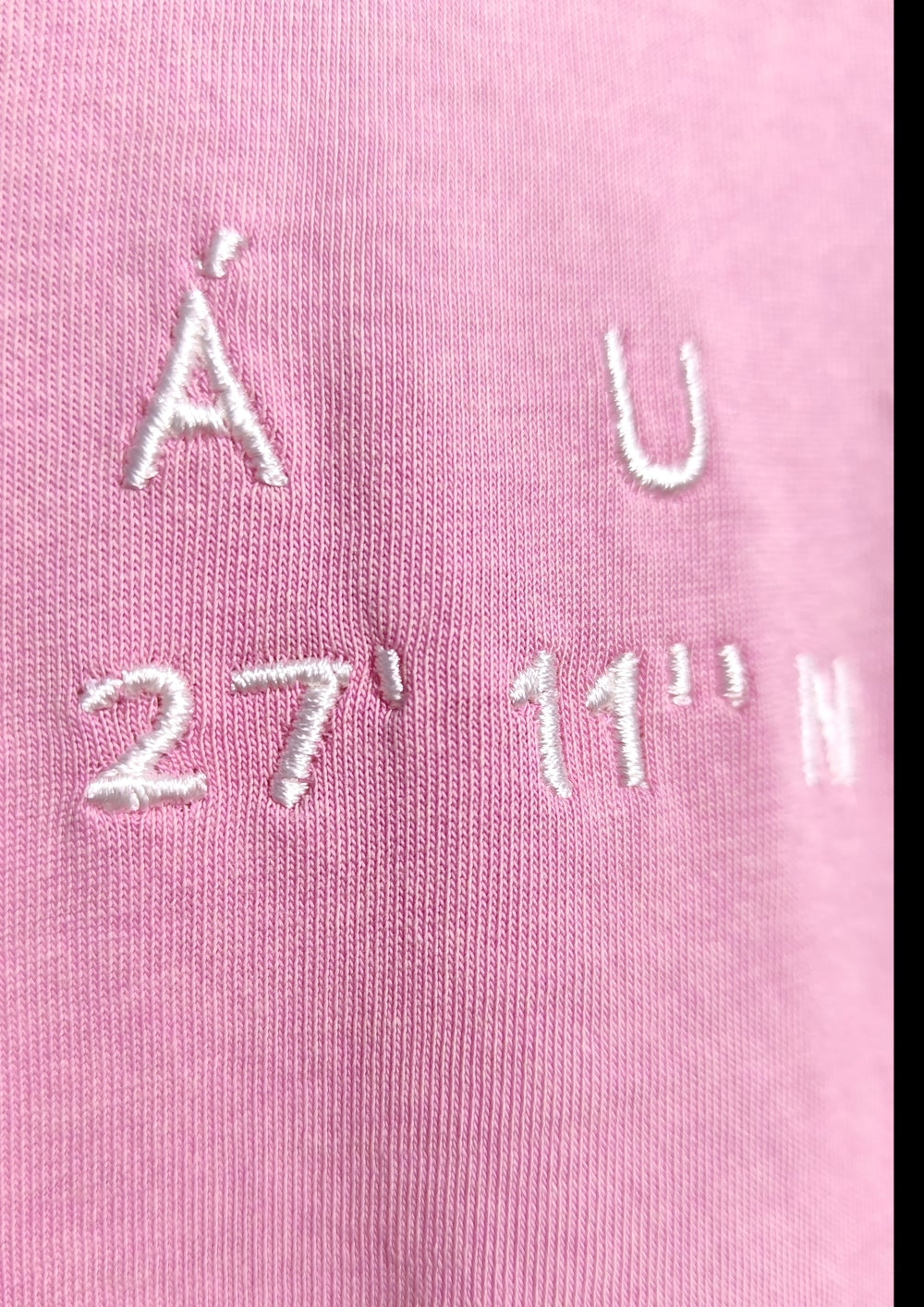 Camiseta Coordenadas Rosa Chicle