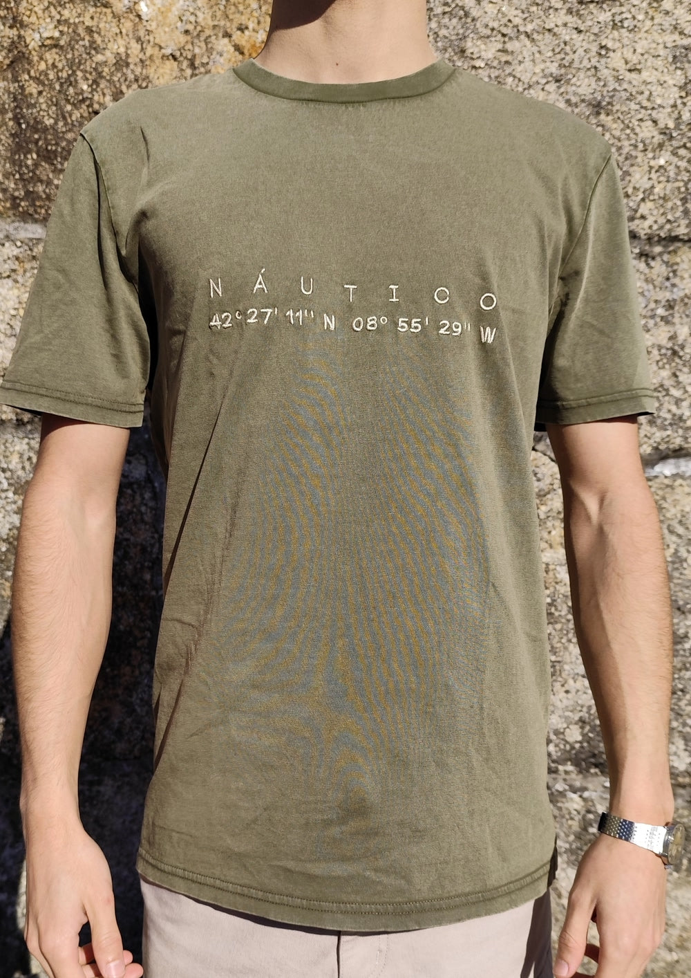 Camiseta Coordenadas Verde Oliva