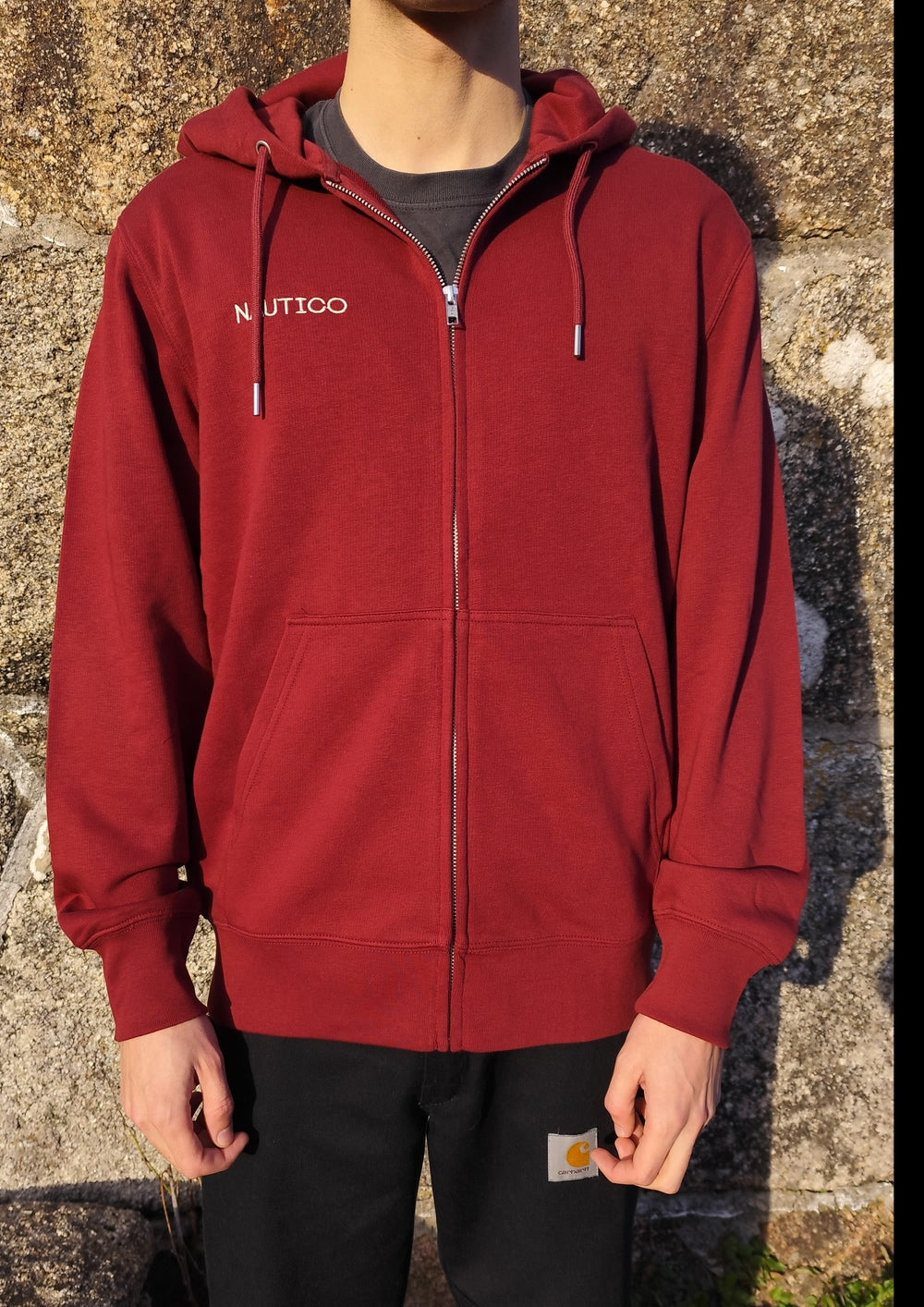 Sudadera Capucha Granate