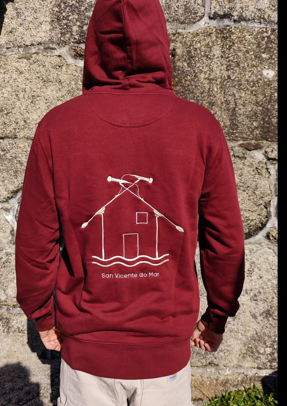 Sudadera Capucha Granate